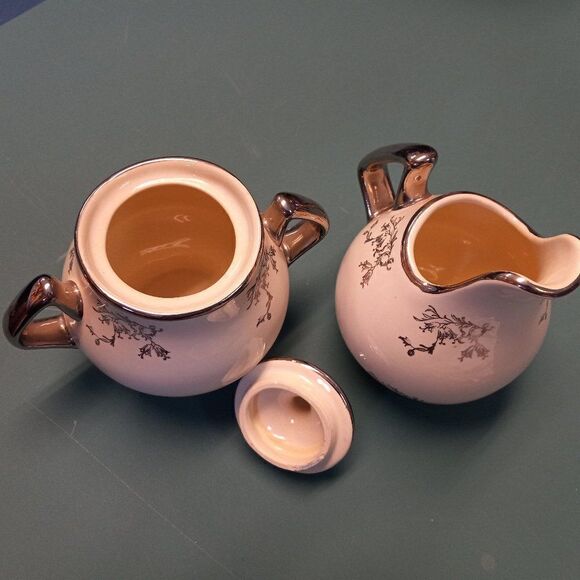 Pearl China Co., Platinum Rose, Porcelain High Lip Cream and Sugar Set - Picture 3 of 9